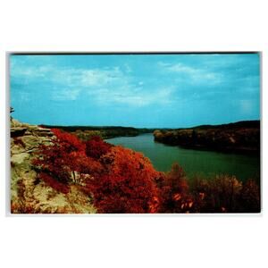 Rock River View Castle Rock Oregon Illinois Ektachrome C. Carroll Thill Postcard